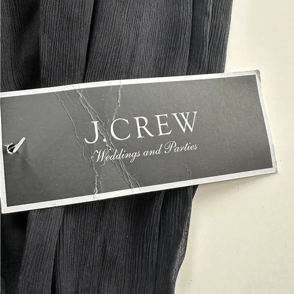 J. Crew Jcrew Black Mesh Maxi Dress BLD Wedding Bridesmaid party Size 2 - Picture 9 of 9